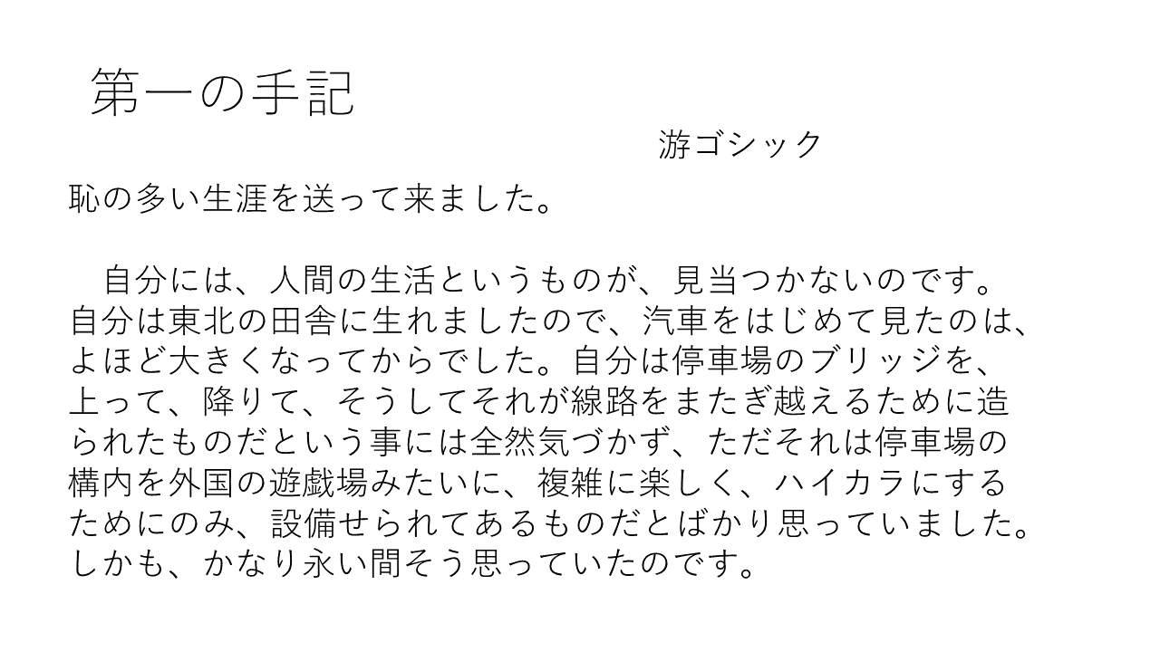 プレゼン資料のフォント考 Windows上 ゴルディアスの涙目